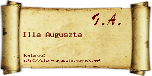 Ilia Auguszta névjegykártya